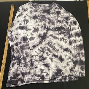 PINK Victoria Secret Tie Dye Pocketed Long Sleeve Shirt